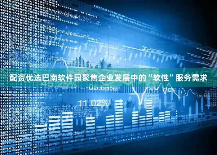 配资优选巴南软件园聚焦企业发展中的“软性”服务需求